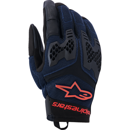 ALPINESTARS Manti Air Gloves - Deep Blue/Fluo Red/Asphalt - XL 3570225-7196-XL