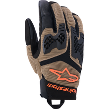 ALPINESTARS Manti Air Gloves - Dark Khaki/Black/Fluo Orange - Large 3570225-8038-L