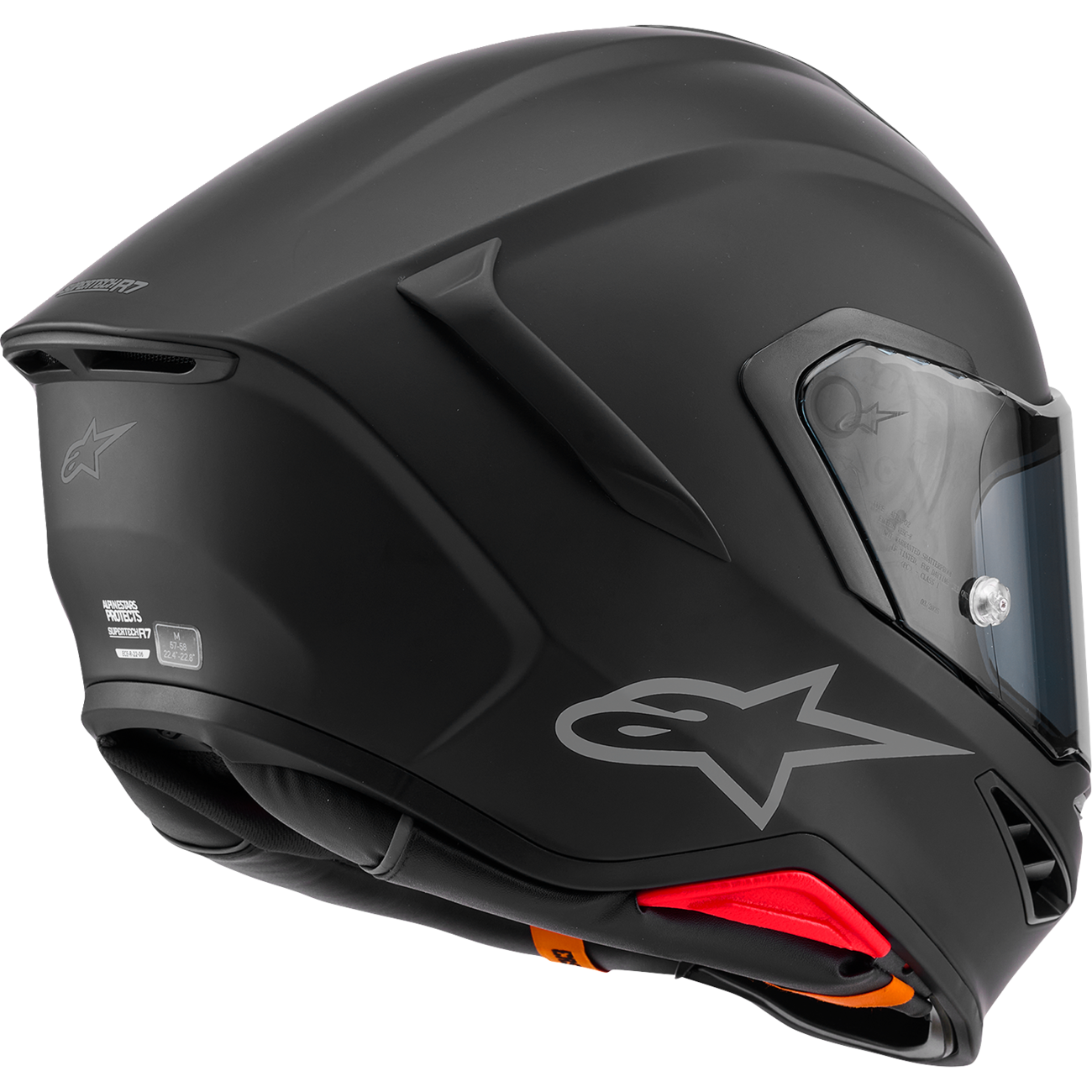 ALPINESTARS Supertech R7 Helmet - 22.06 - Solid - Matte Black - 2XL 8202126-110-2XL