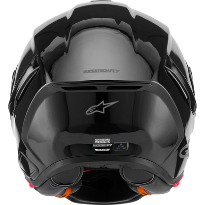 ALPINESTARS Supertech R7 Helmet - 22.06 - Solid - Gloss Black - XS 8202126-1180-XS