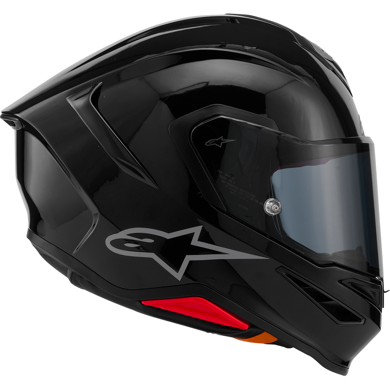 ALPINESTARS Supertech R7 Helmet - 22.06 - Solid - Gloss Black - 2XL 8202126-1180-2XL