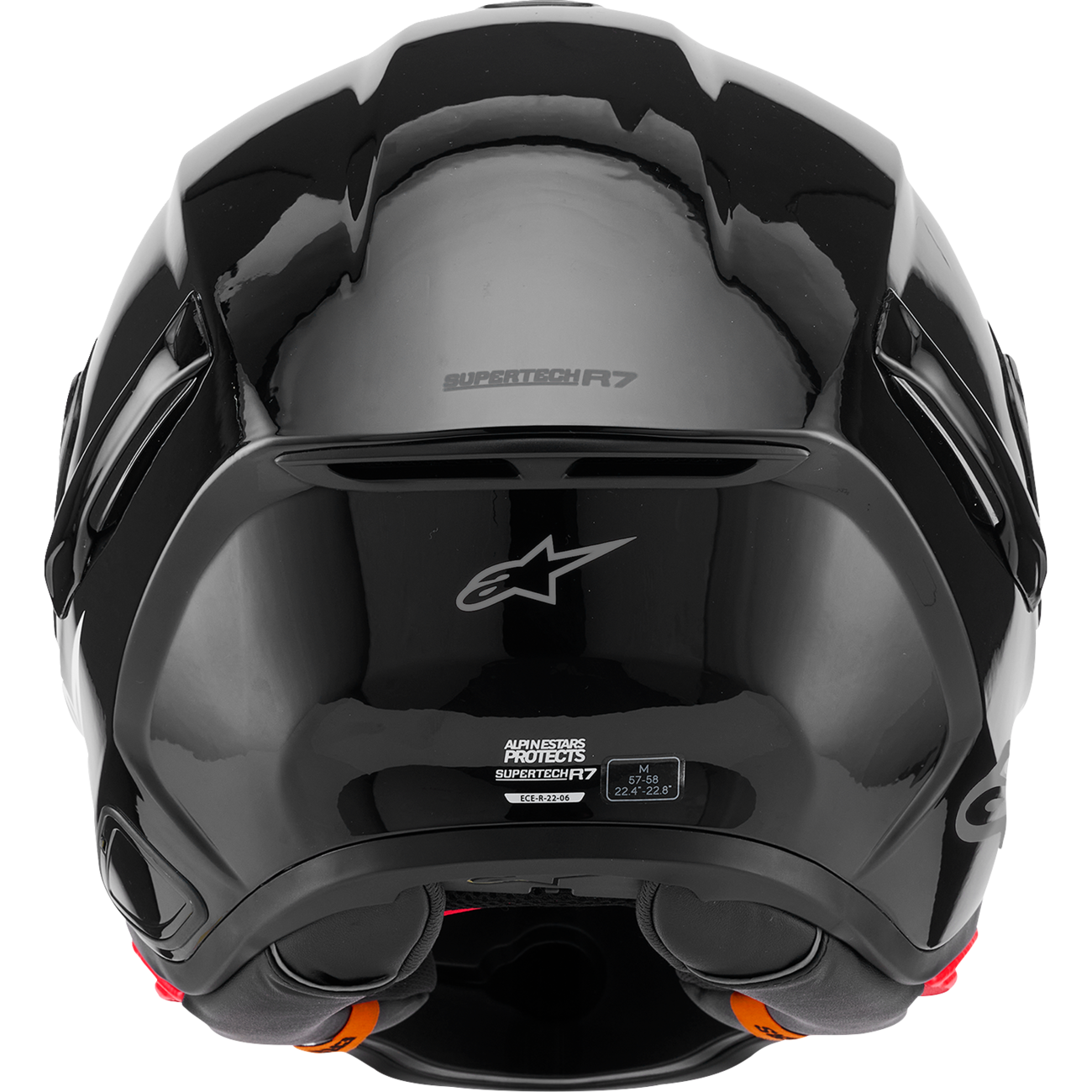 ALPINESTARS Supertech R7 Helmet - 22.06 - Solid - Gloss Black - 2XL 8202126-1180-2XL