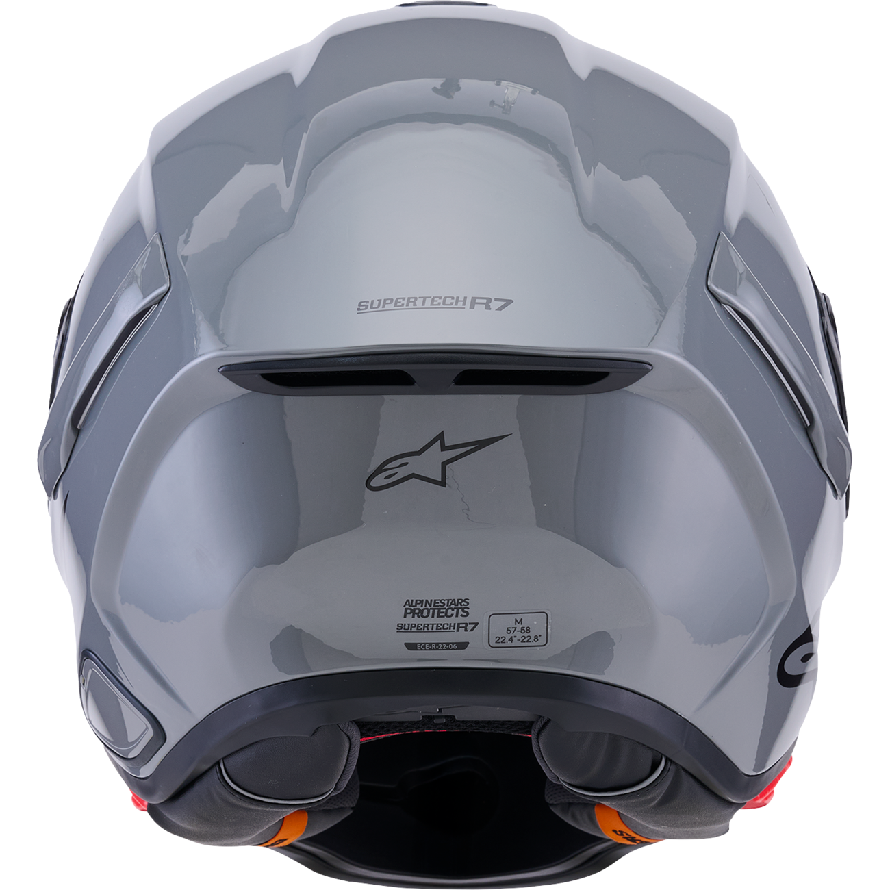 ALPINESTARS Supertech R7 Helmet - 22.06 - Solid - Gloss Gray - XS 8202126-1635-XS