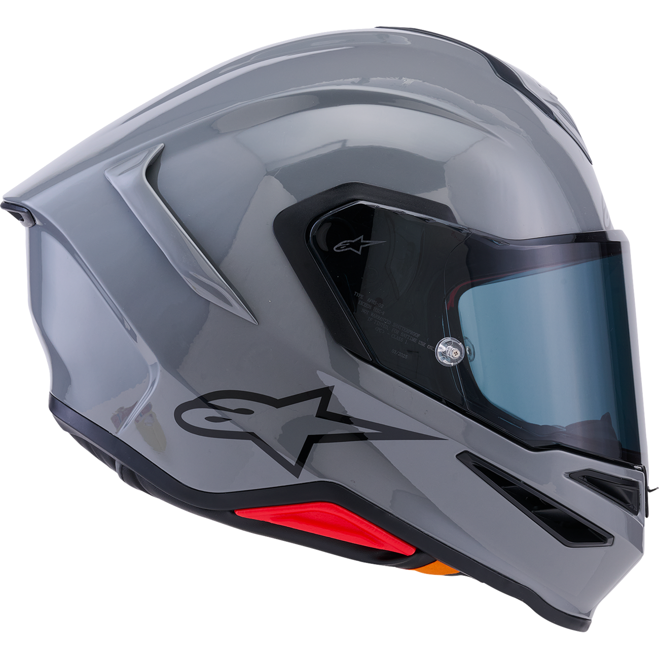 ALPINESTARS Supertech R7 Helmet - 22.06 - Solid - Gloss Gray - 2XL 8202126-1635-2XL