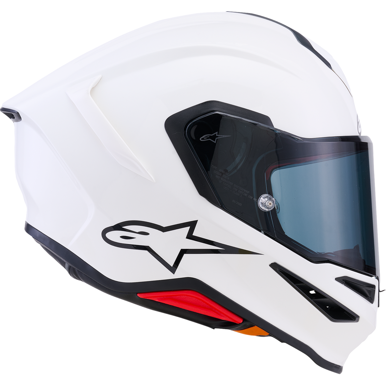 ALPINESTARS Supertech R7 Helmet - 22.06 - Solid - Gloss White - 2XL 8202126-2180-2XL