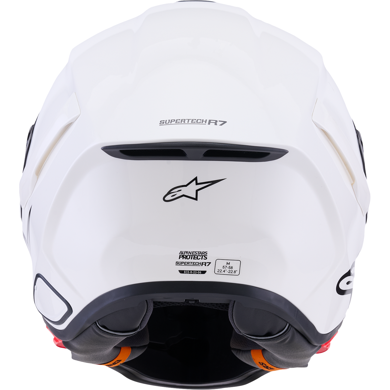 ALPINESTARS Supertech R7 Helmet - 22.06 - Solid - Gloss White - 2XL 8202126-2180-2XL