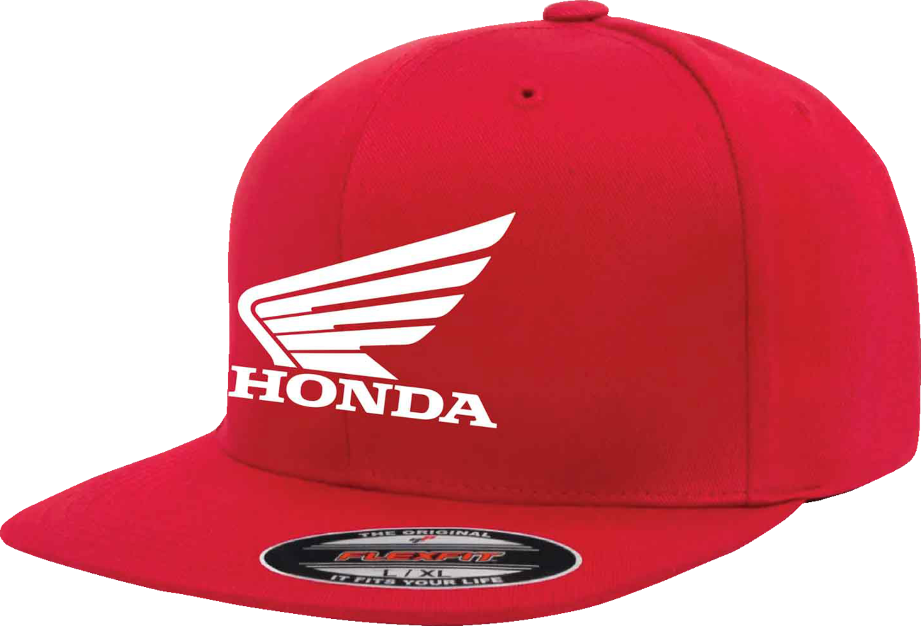 FACTORY EFFEX Honda Big Wing Hat - Red - Small/Medium 29-86310