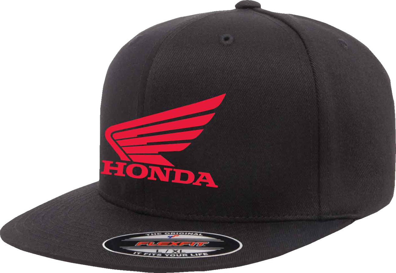 FACTORY EFFEX Honda Big Wing Hat - Black - Small/Medium 29-86314