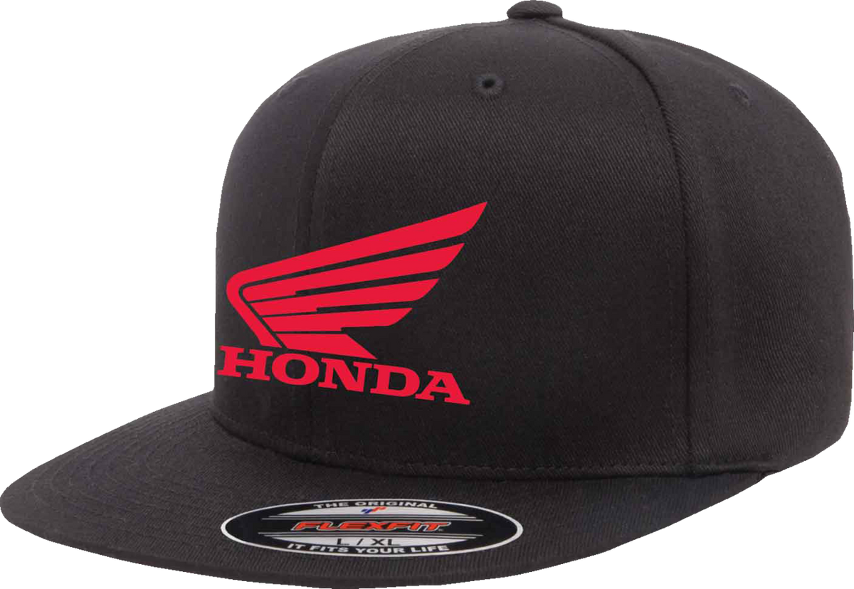 FACTORY EFFEX Honda Big Wing Hat - Black - Small/Medium 29-86314