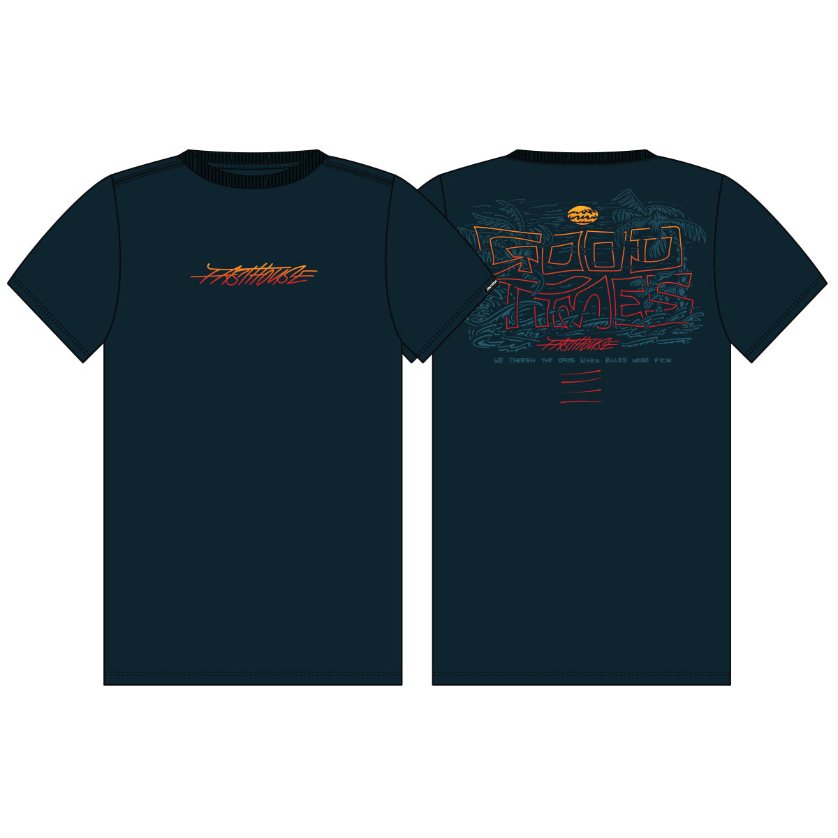 LAGOON SS TEE NAVY SM