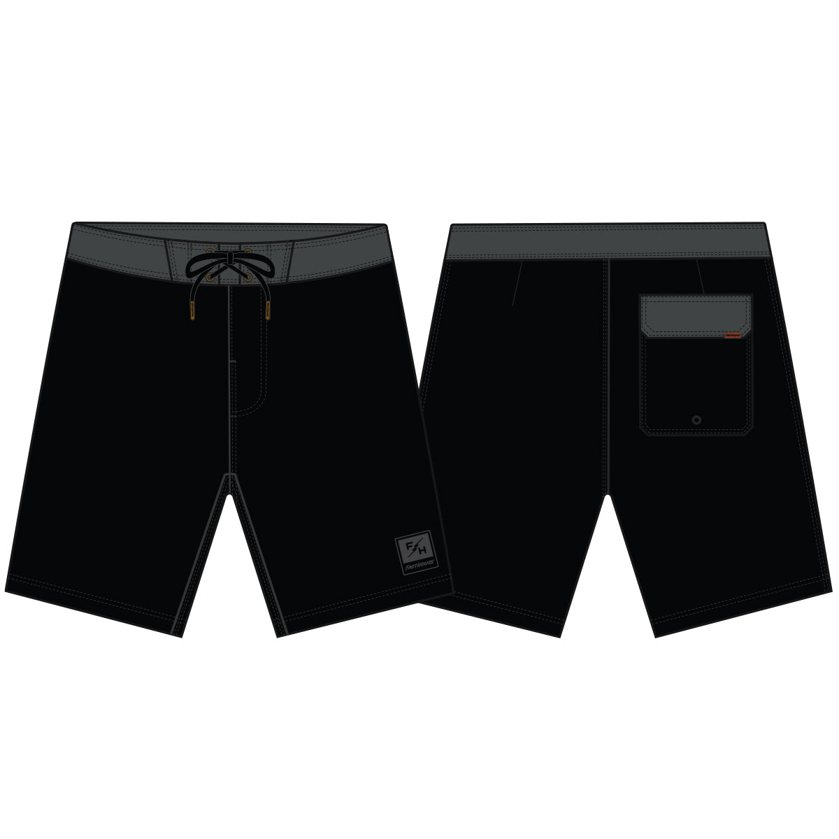 STEALTH 21 BORDSHRT BLACK 28
