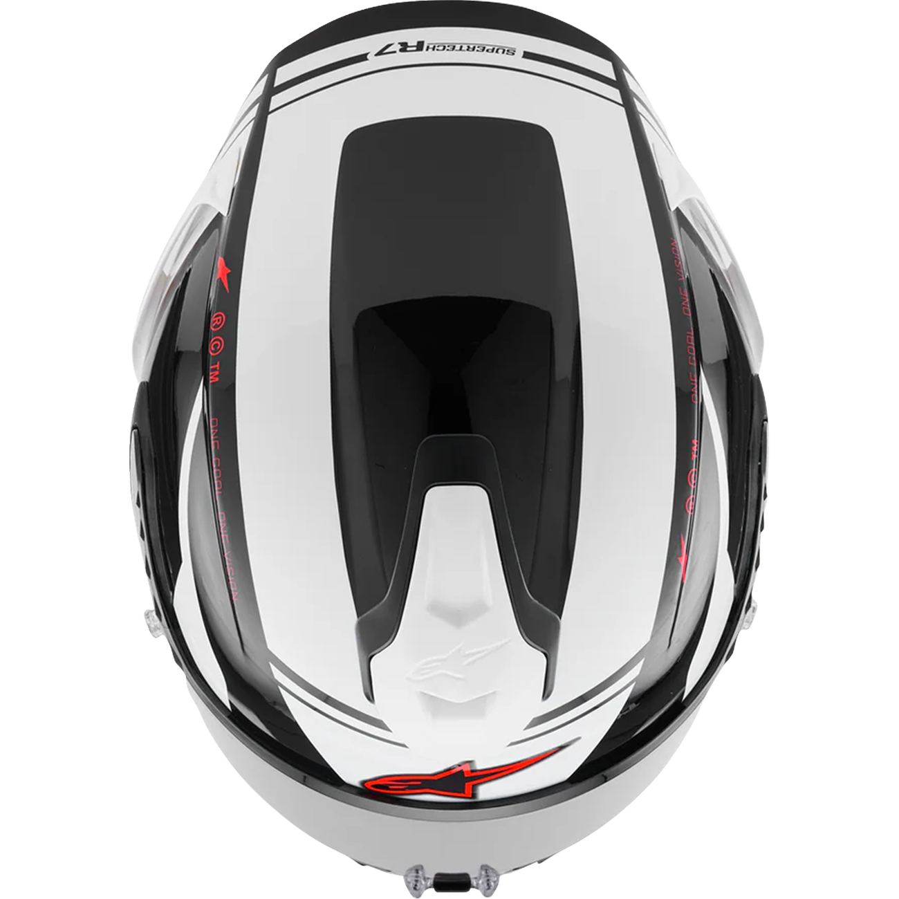ALPINESTARS Supertech R7 Helmet - 22.06 - A-Core - Gloss Black/White/Red - 2XL 8203426-1353-2XL