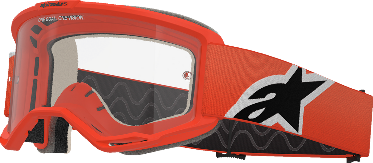 ALPINESTARS GOGGLES Vision 5 Goggle - Corp - Orange - Clear Lens 5101725-430