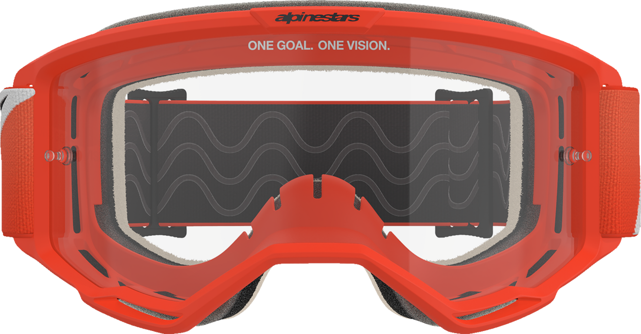 ALPINESTARS GOGGLES Vision 5 Goggle - Corp - Orange - Clear Lens 5101725-430