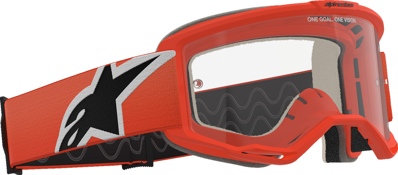 ALPINESTARS GOGGLES Vision 5 Goggle - Corp - Orange - Clear Lens 5101725-430