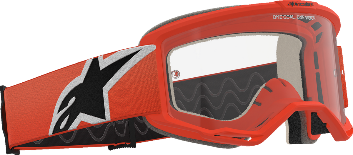 ALPINESTARS GOGGLES Vision 5 Goggle - Corp - Orange - Clear Lens 5101725-430