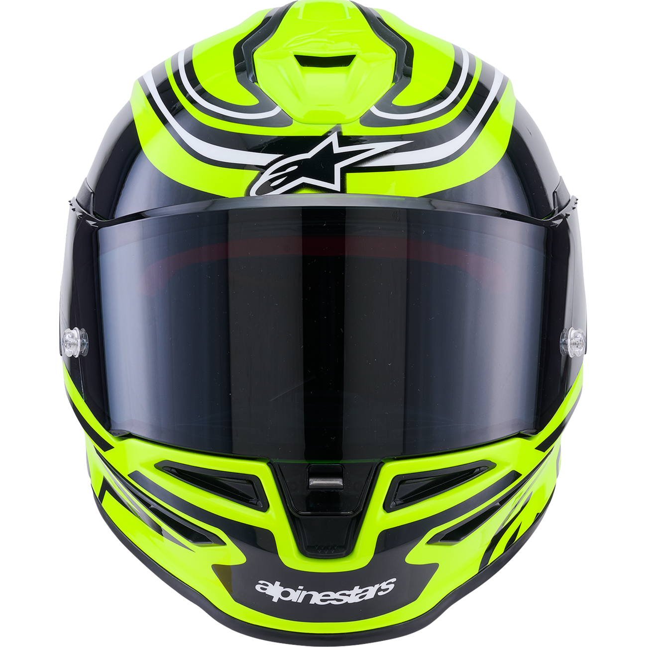 ALPINESTARS Supertech R7 Helmet - Zeal - 22.06 - Gloss Yellow Fluo/Black/White - Small 8202826-5021-S