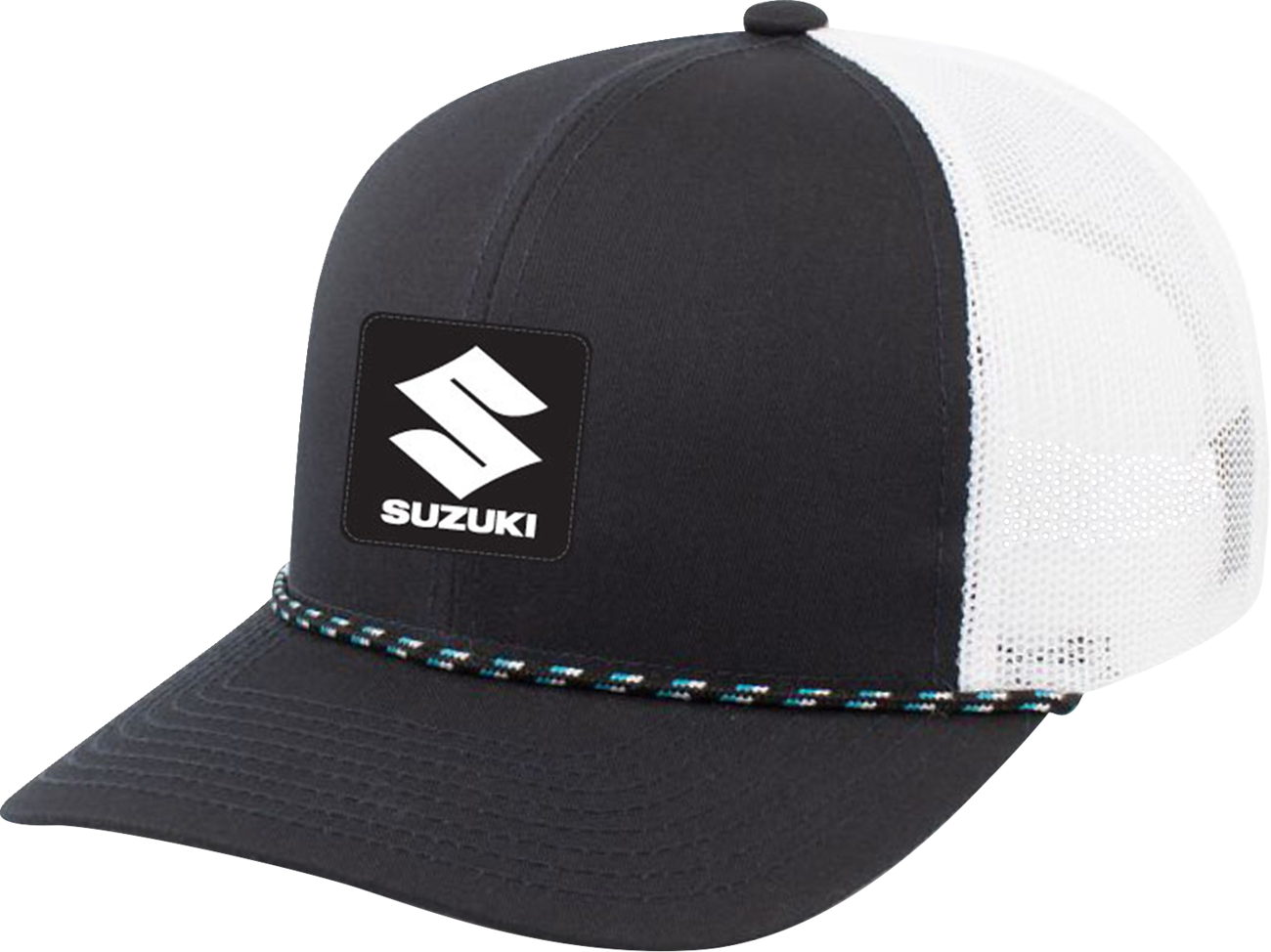 FACTORY EFFEX Suzuki Explorer Braided Snapback Hat - Dark Navy Blue/White 29-86406