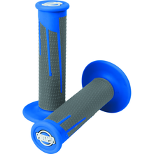 ProTaper Full Diamond Clamp-On Grips - Blue/Dark Gray