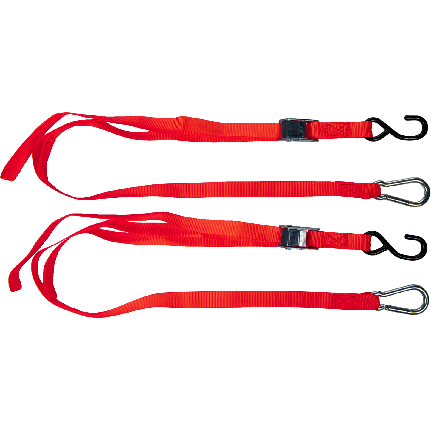 1" X 6' Tie Down Red 2/Pk
