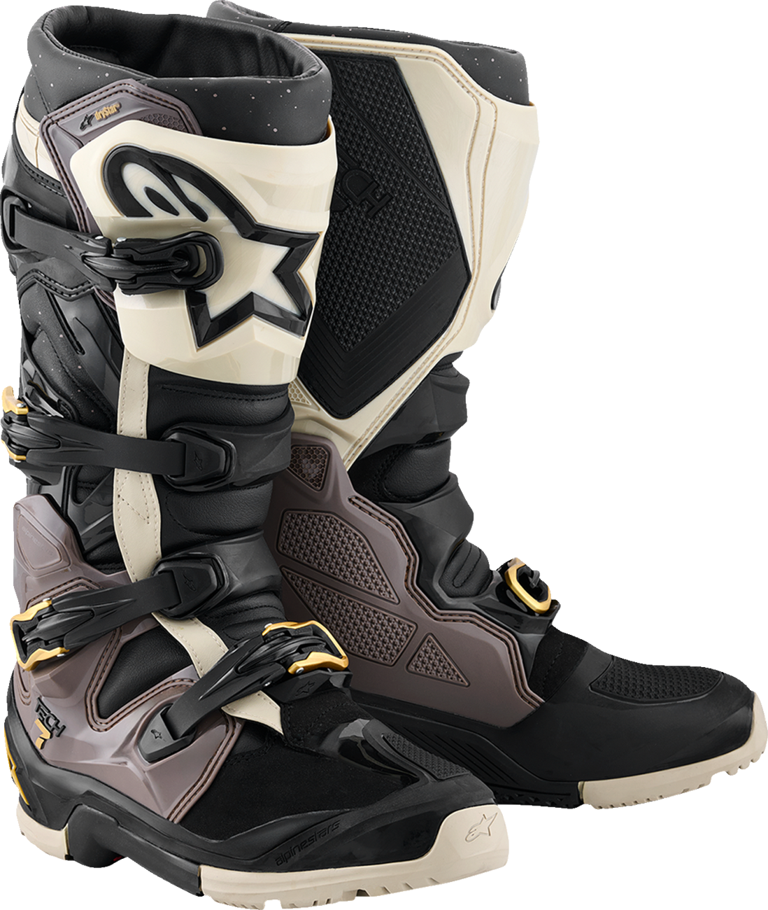 ALPINESTARS Tech 7 Enduro Drystar® Boots - Black/Dark Gray/Gold - US 11 / EU 45.5 2010526-1558-11