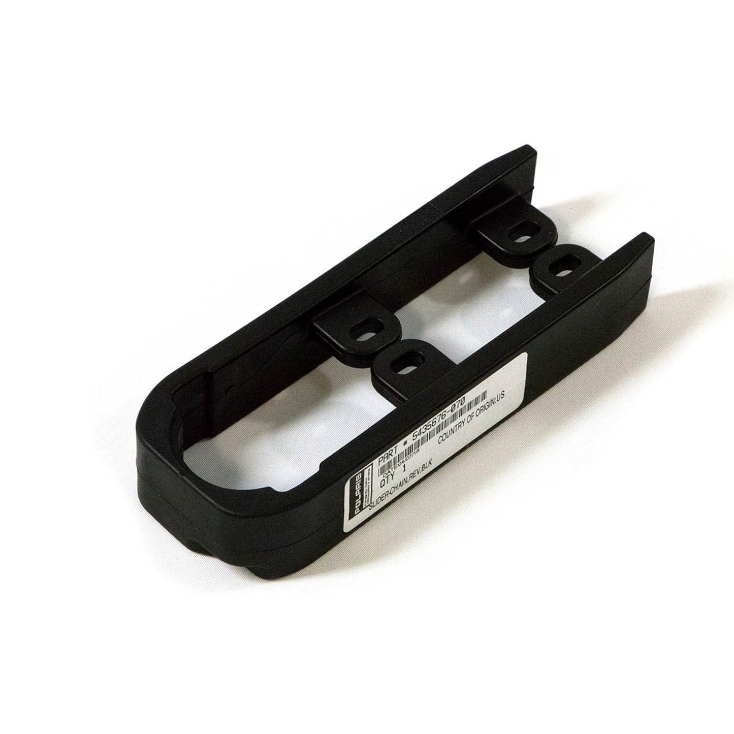 Polaris ATV Chain Slider, Gloss Black, Genuine OEM Part 5435676-070, Qty 1