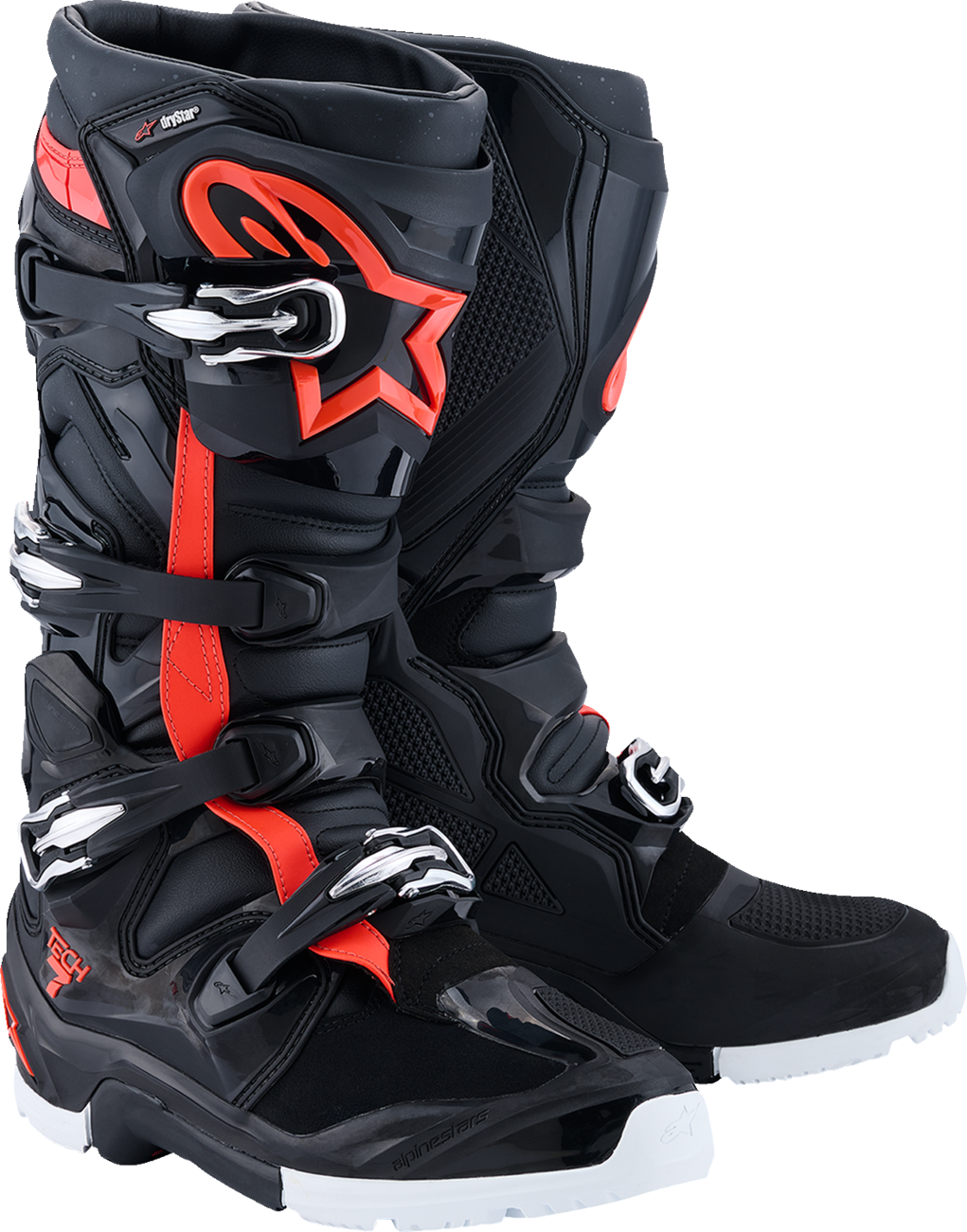 ALPINESTARS Tech 7 Enduro Drystar® Boots - Black/Red/White - US 7 / EU 40.5 2010526-1321-7
