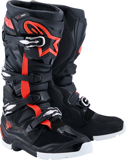 ALPINESTARS Tech 7 Enduro Drystar® Boots - Black/Red/White - US 7 / EU 40.5 2010526-1321-7