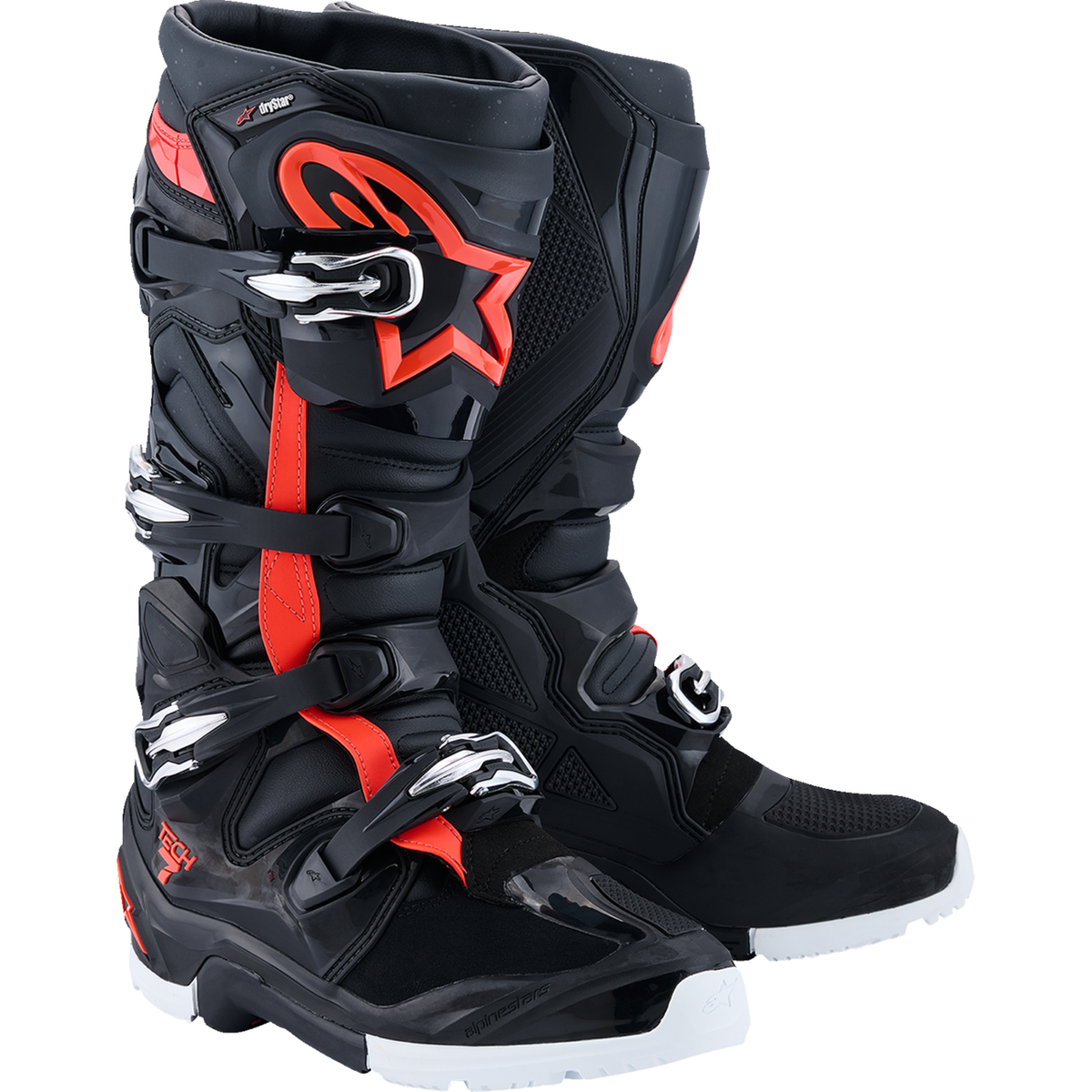 ALPINESTARS Tech 7 Enduro Drystar® Boots - Black/Red/White - US 13 / EU 48 2010526-1321-13