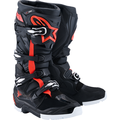 ALPINESTARS Tech 7 Enduro Drystar® Boots - Black/Red/White - US 13 / EU 48 2010526-1321-13