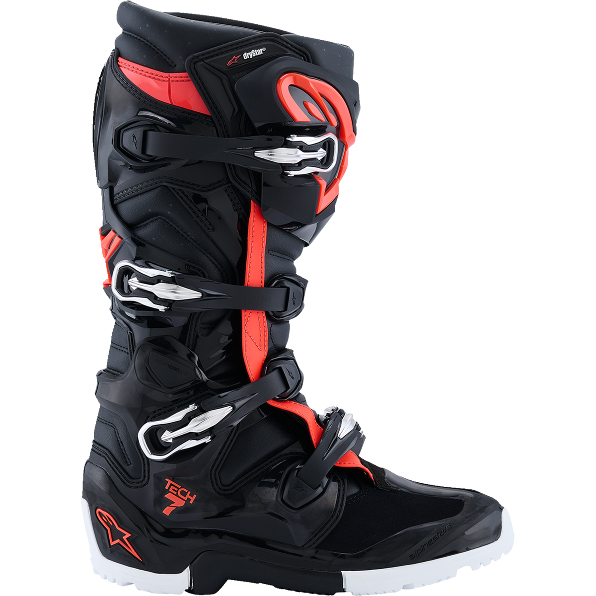ALPINESTARS Tech 7 Enduro Drystar® Boots - Black/Red/White - US 13 / EU 48 2010526-1321-13