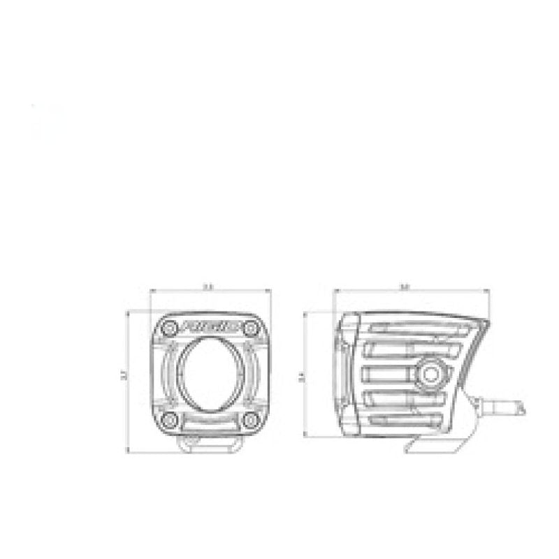 Rigid Industries Revolve Pod w/White Trim Ring - Pair