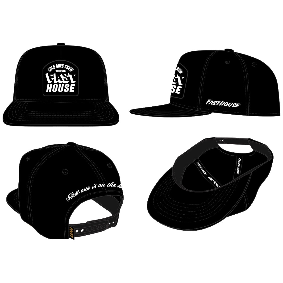COLD ONES HAT BLACK OS