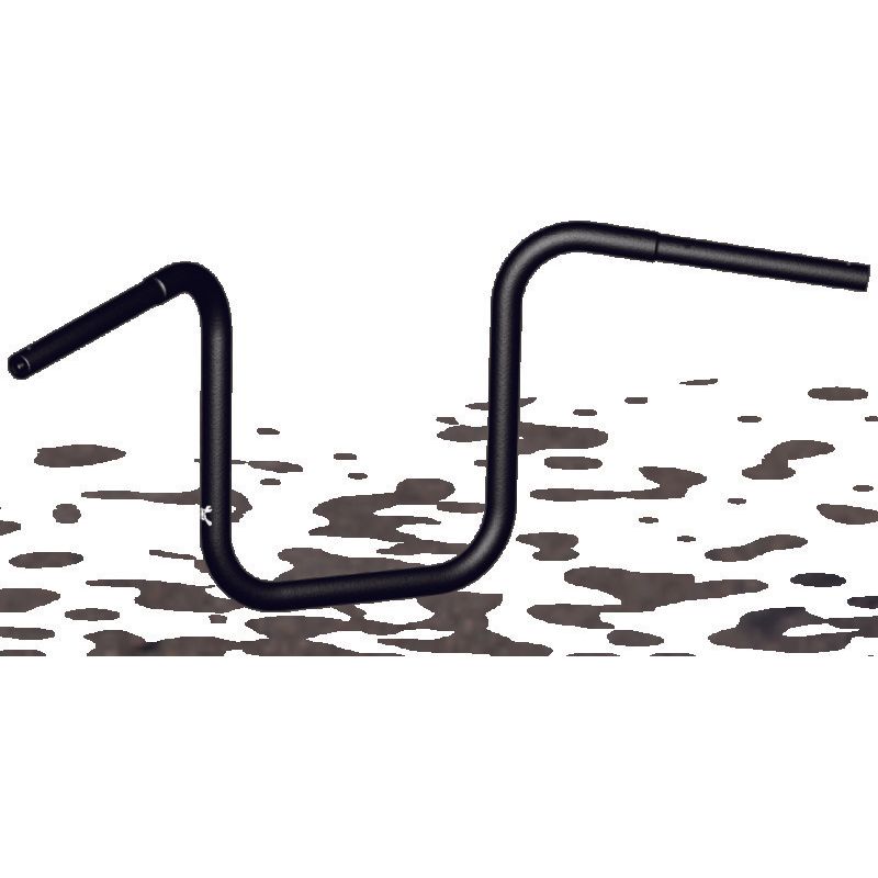 Burly Brand Ape Hanger 12in - Black