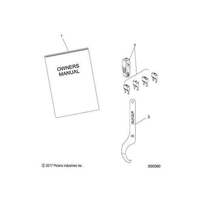 Polaris Slingshot Wrench, Spanner, Genuine OEM Part 5264589, Qty 1
