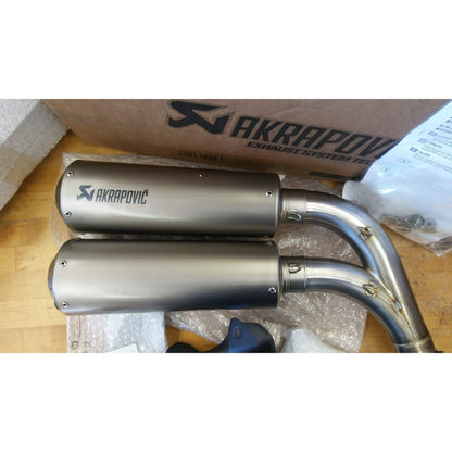 2019-2022 Genuine Indian Motorcycles FTR 1200 High Mount Slip-On Exhaust by Akrapovic - 2883519