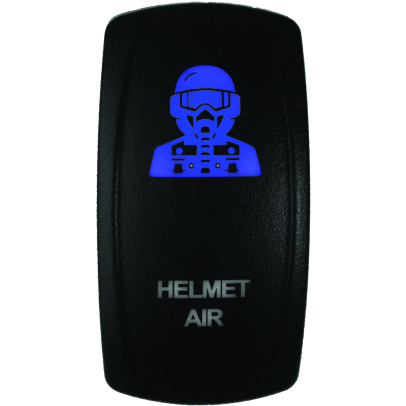 DragonFire Racing Lighted Switch Hel Air On/Off Blue