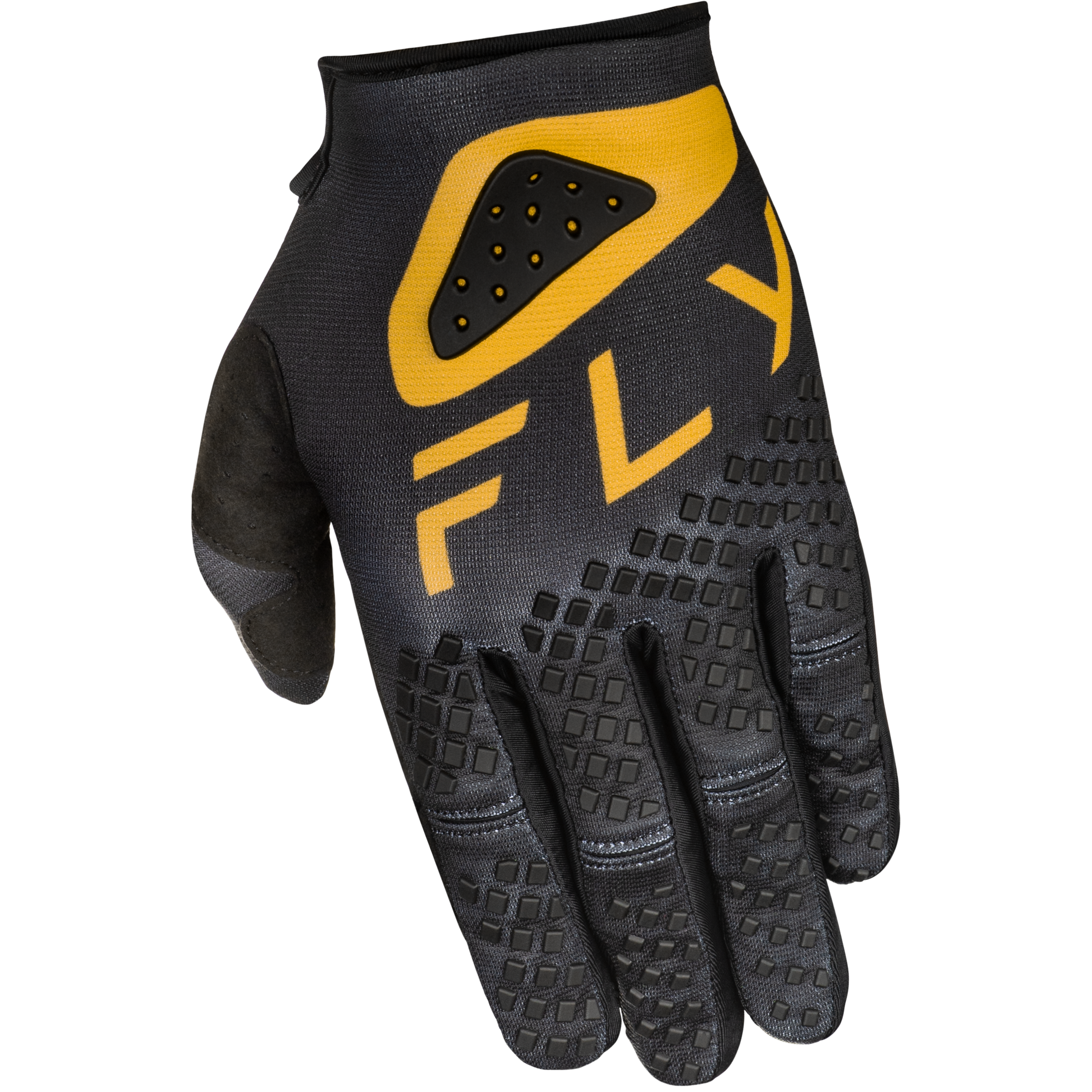 Kinetic Center Gloves Black/Gold Sm