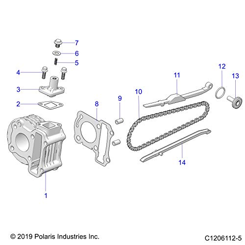 Polaris ATV PIN �8 � �7.1 � 14, Genuine OEM Part 3023834, Qty 1