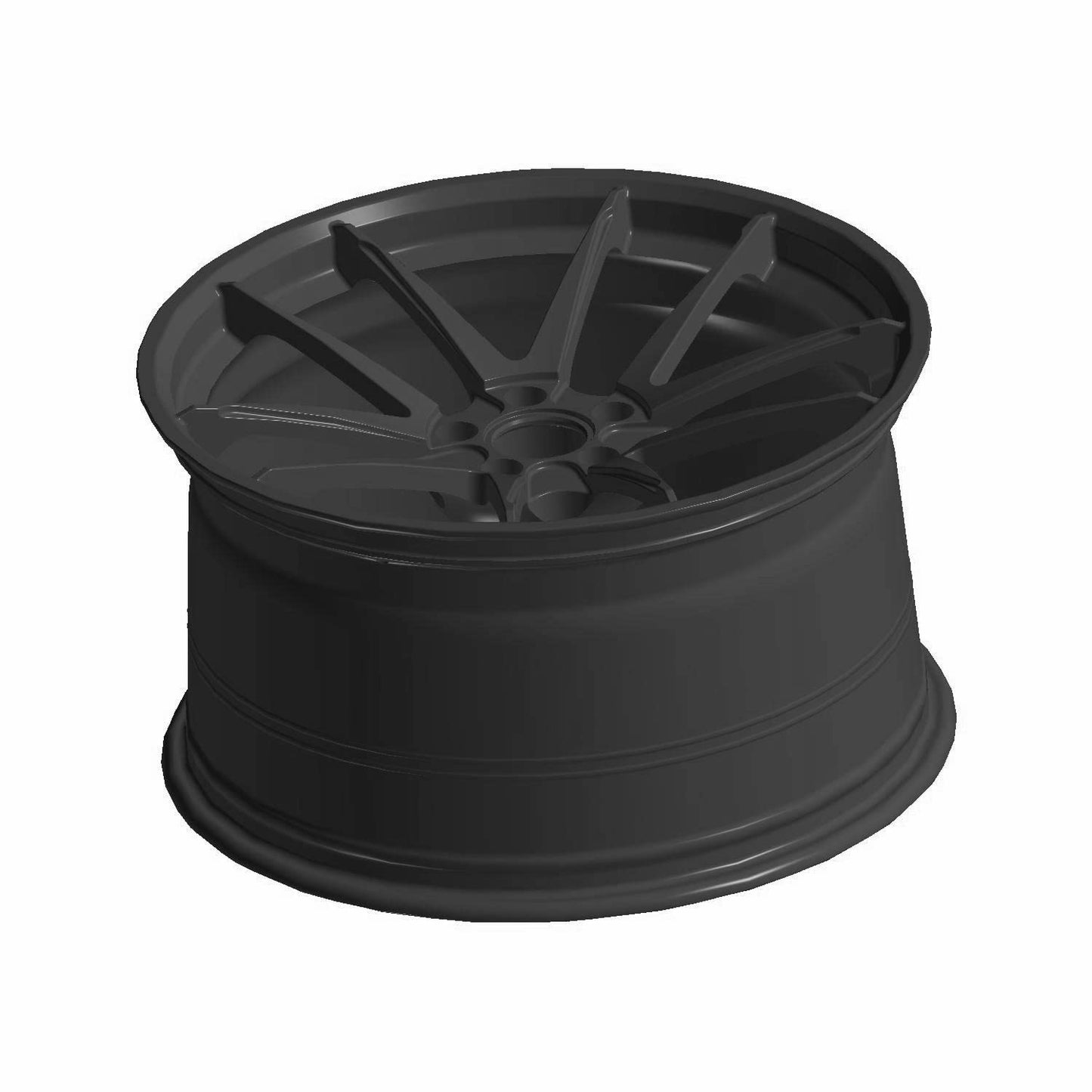 Polaris Slingshot Rim, Rear, 20 x 11, Satin Black, Genuine OEM Part 1522859-718, Qty 1
