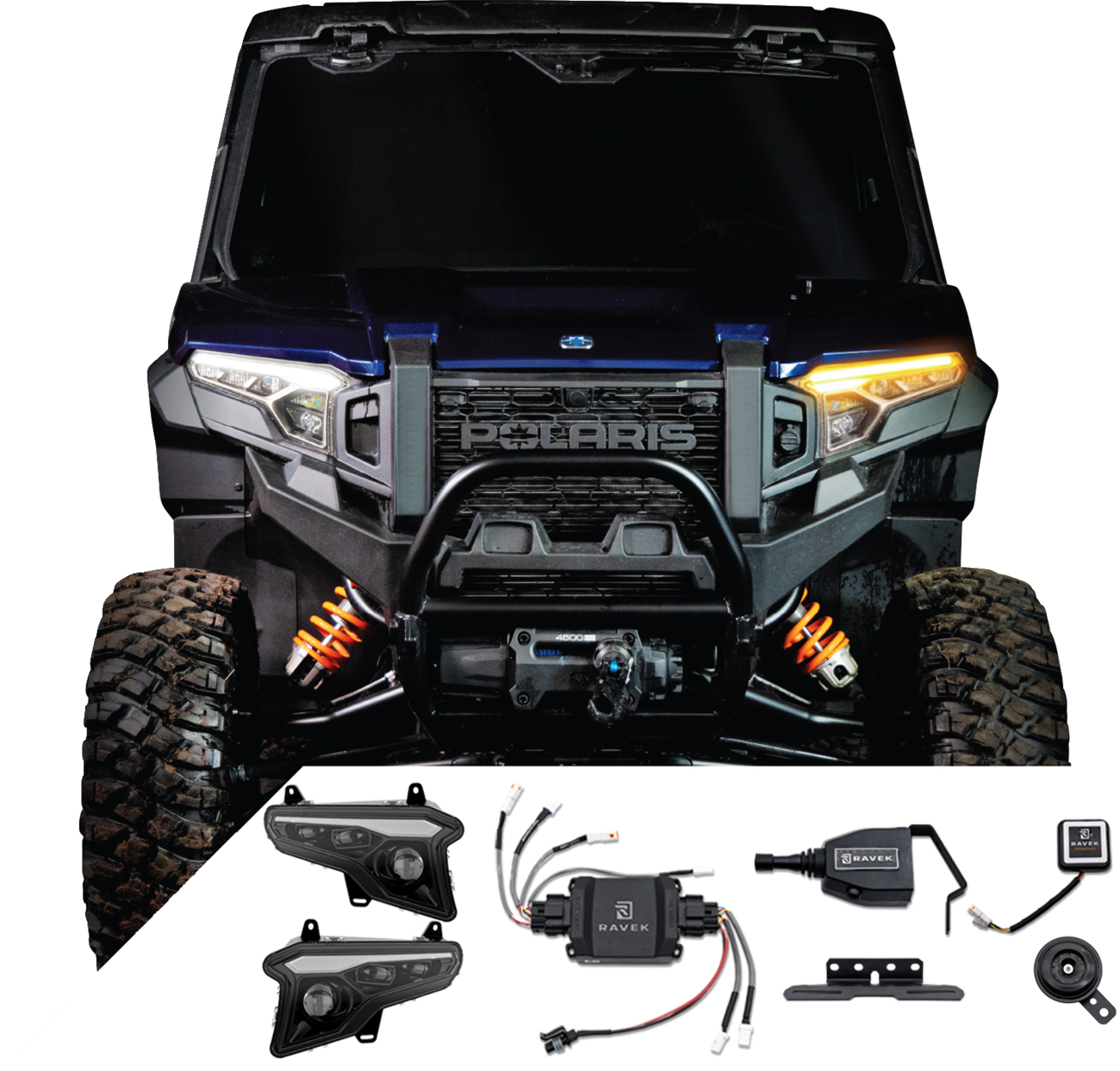 RAVEK Turn Signal Kit - Gen3 Speakeasy™ - Lever - Polaris Xpedition 64-9010SLH