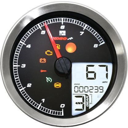 Speedo / Tach Sil Bezel Lcd Color Change Display