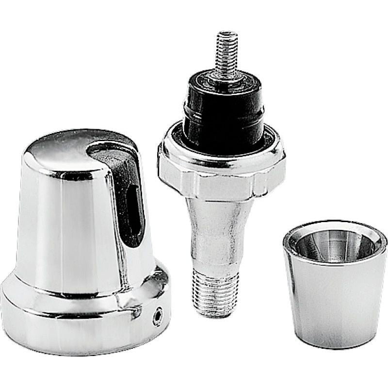 Kuryakyn Oil Sender Switch Cover Single Wire 84-99 Big Twins Chrome