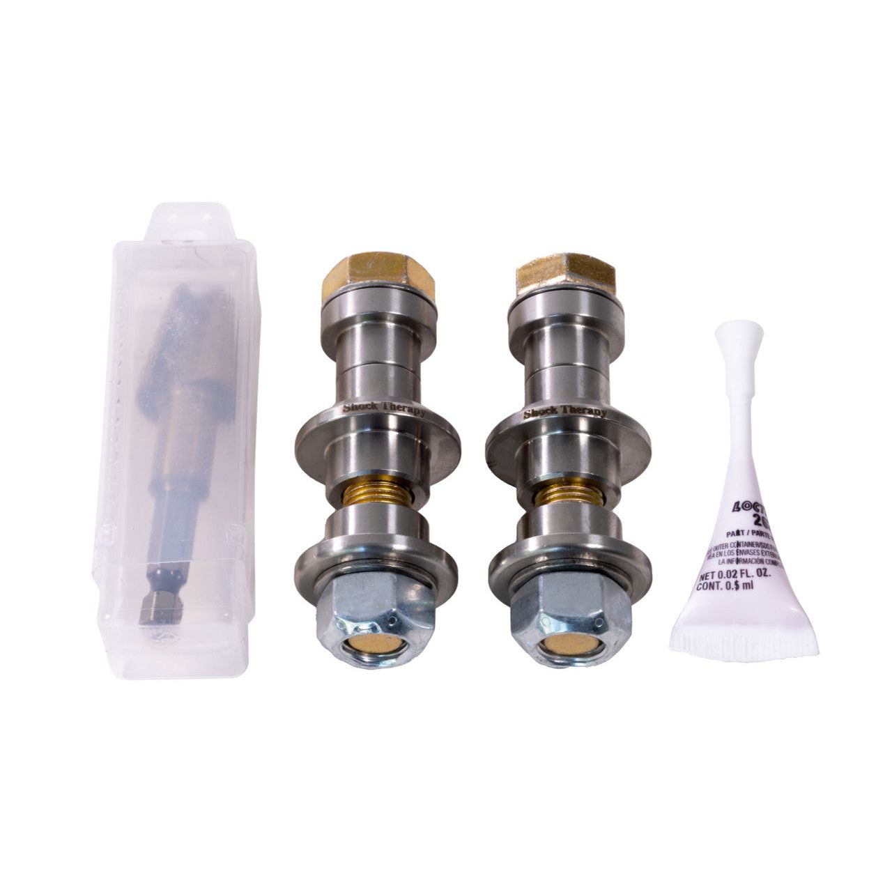 Complete Shock Therapy X3 TLS kit for aftermarket radius rods using 5/8 rod ends