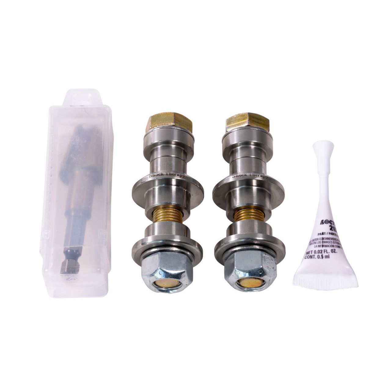 Complete Shock Therapy X3 TLS kit for aftermarket ZRP radius rods using 5/8 uniball