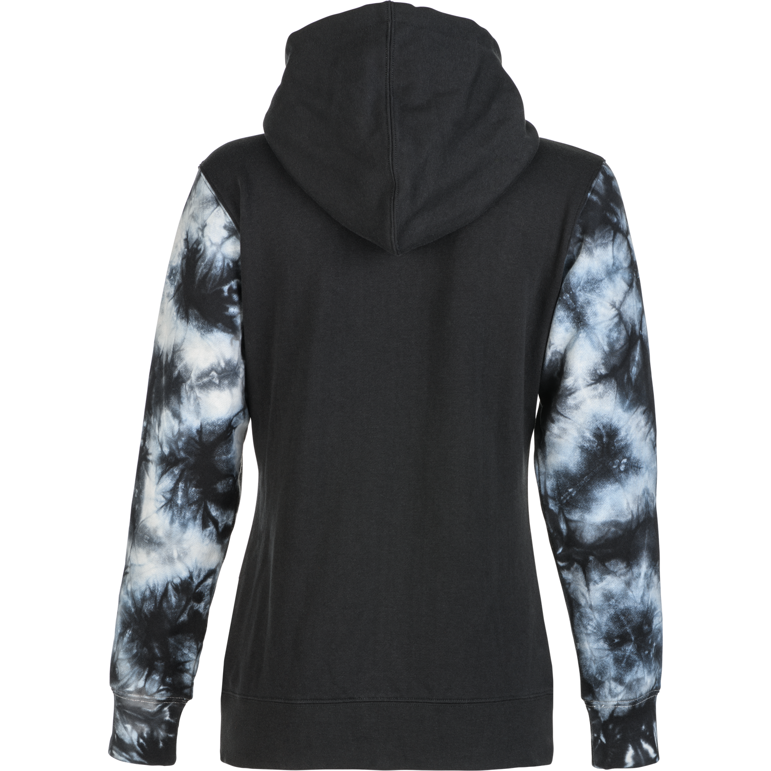 Women's Fly Tie Dye Zip Up Hoodie Black/Grey 2x