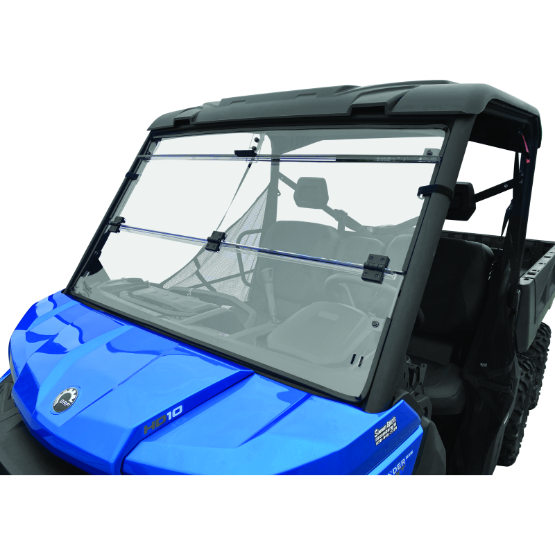 QuadBoss 16-22 Can-Am Defender HD10 Windbreak Folding Windshield