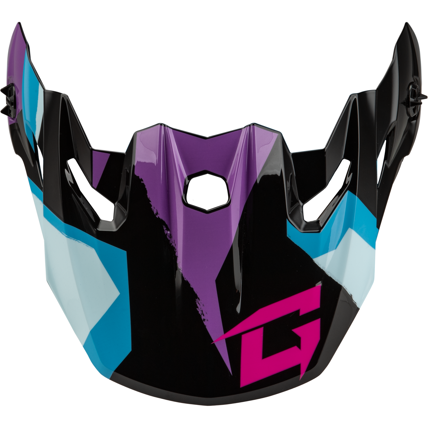 Mx 96 Splinter Visor W/Screws Black/Purple/Blue