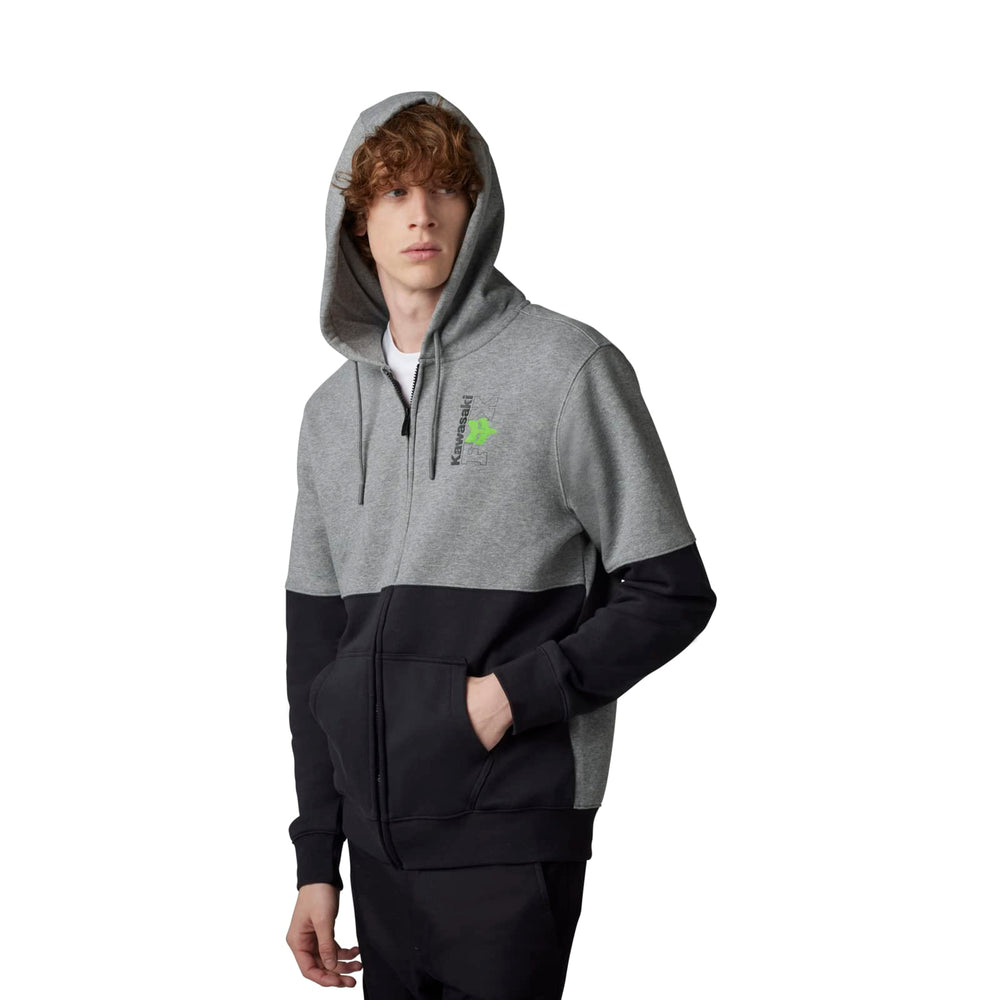 
                      
                        Fox Racing Men's Standard Fox X KAWI Zip Fleece Hoodie, Heather Graphite, Large
                      
                    