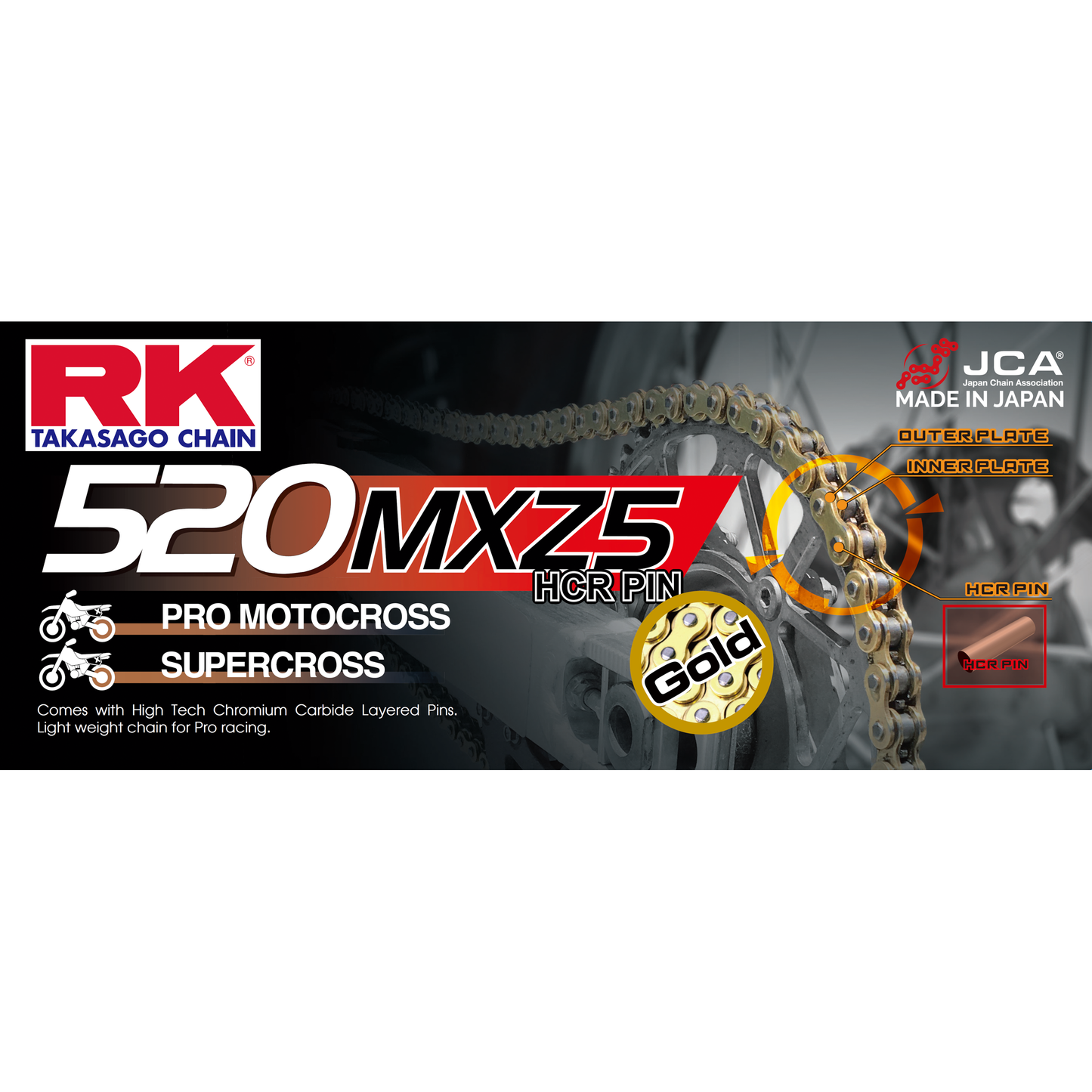 Gb520mxz5 Drive Chain Gold 520 X 120